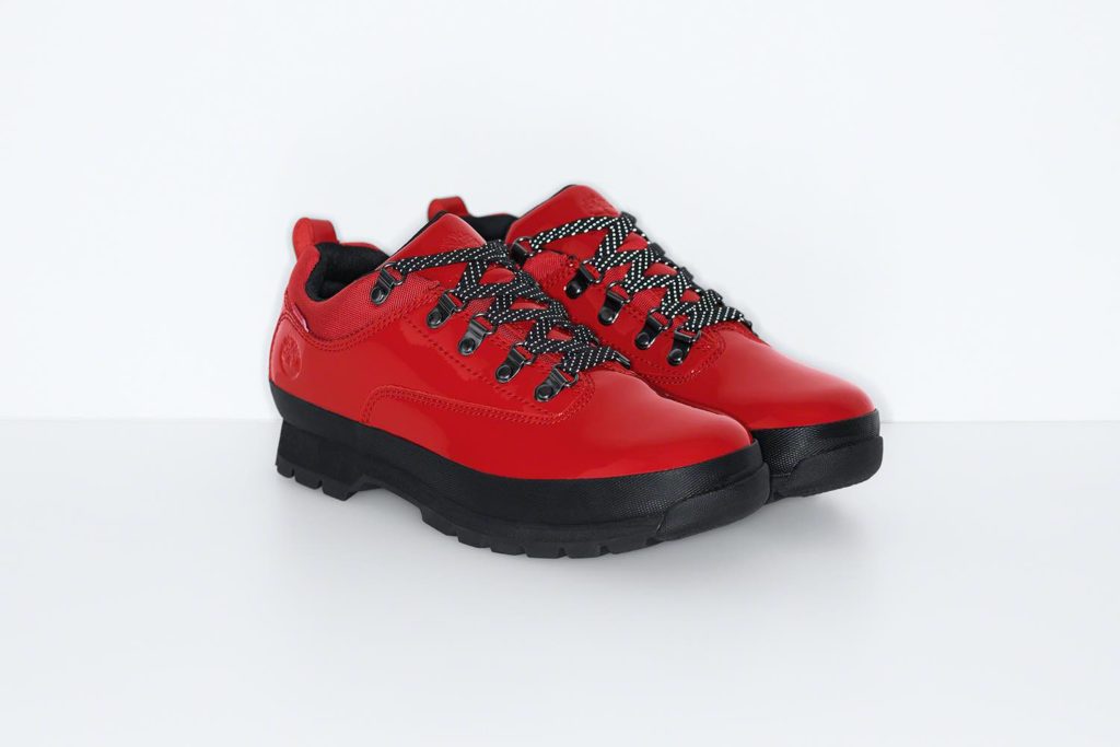 Supreme x Timberland Euro Hiker Low Red