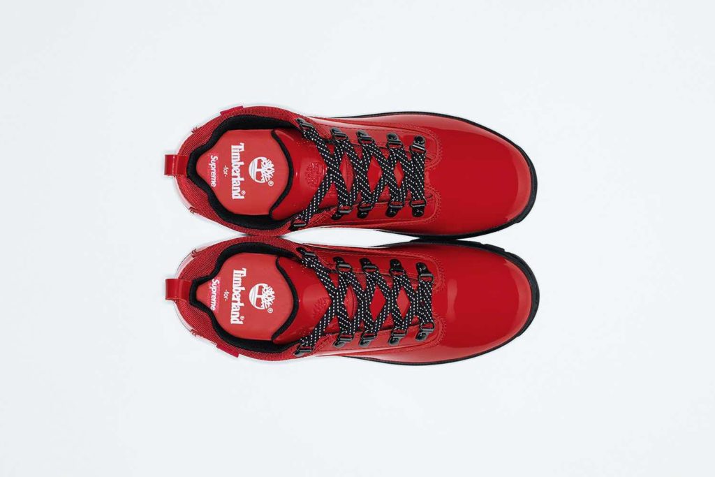 Supreme x Timberland Euro Hiker Low Red