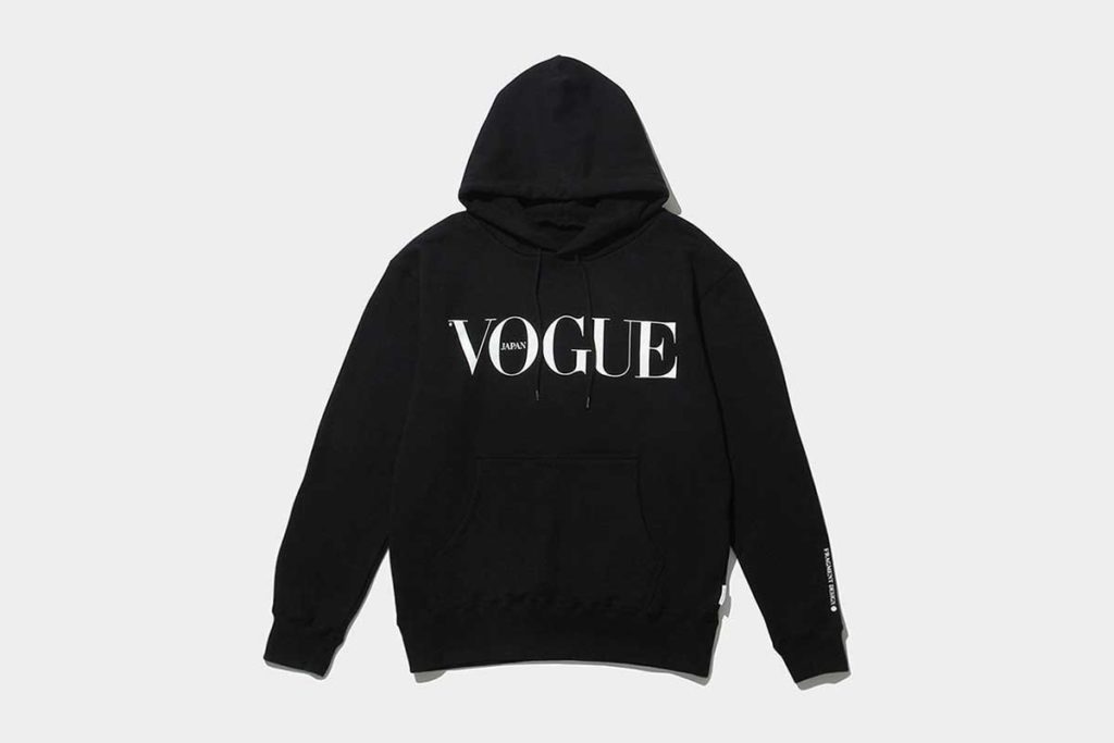 vogue-japan-the-conveni-Hoodie-Black-Front