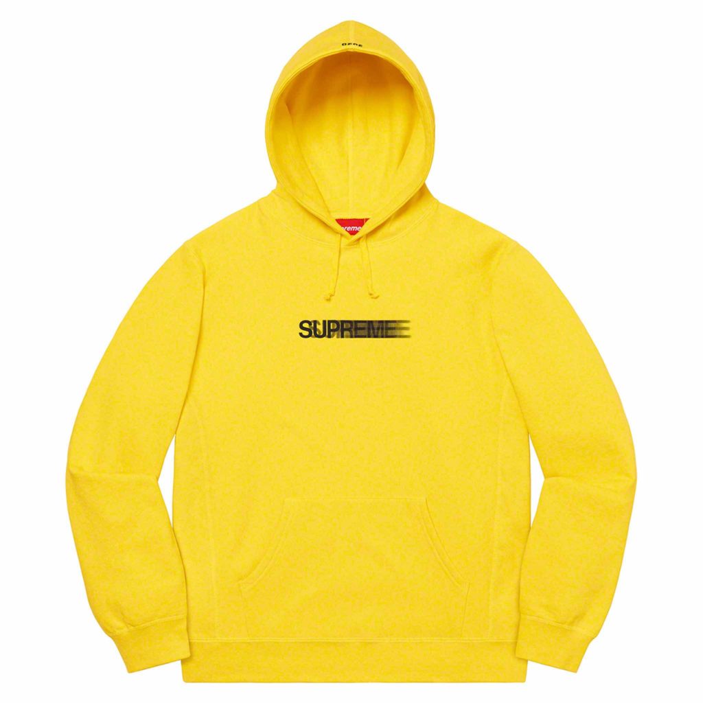 Supreme-hoodie-yellow