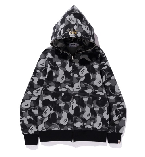 A BATHING APE × COMME des GARCONS Hoodie Logo Black White Release