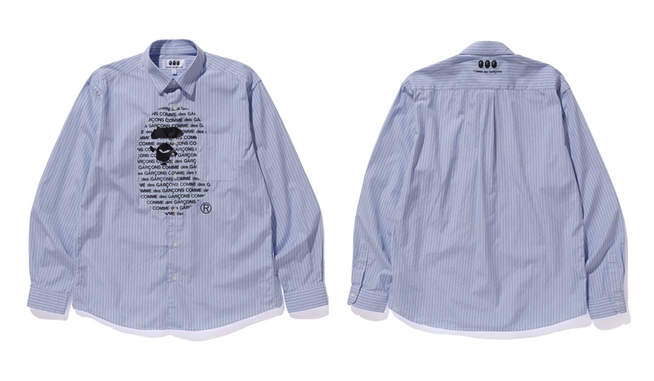 A BATHING APE × COMME des GARCONS Camicia Logo Release