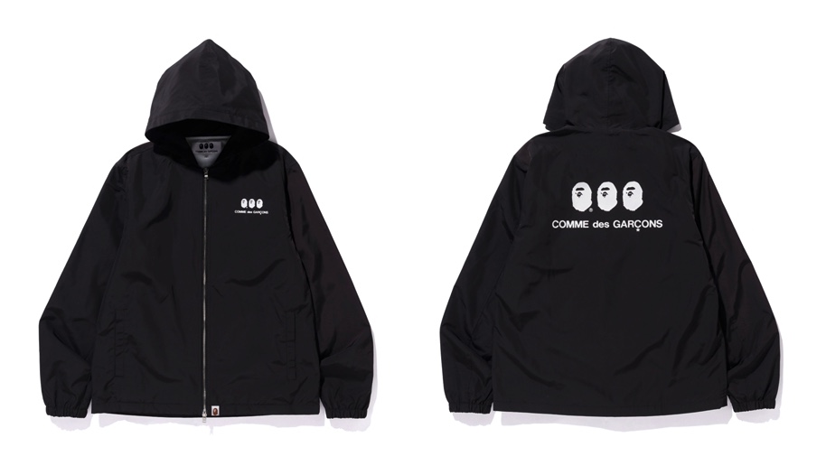 A BATHING APE × COMME des GARCONS Hoodie Black Release