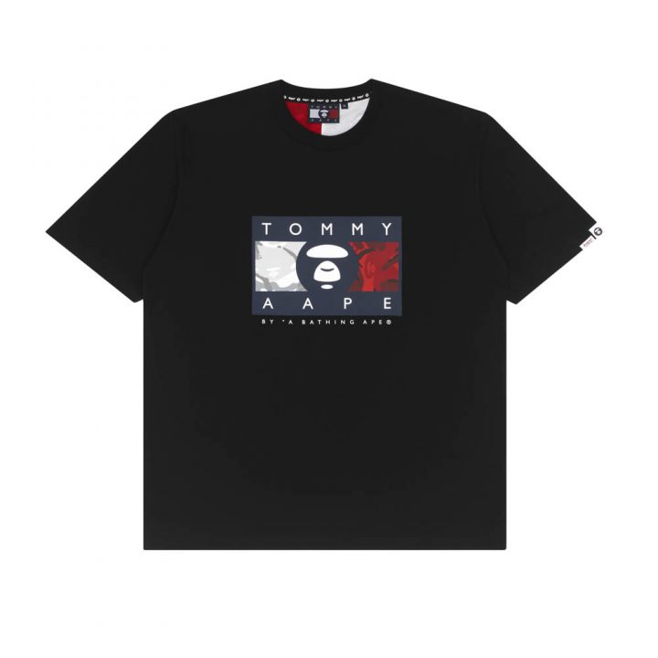 Bape-x-Tommy-Hilfiger-Tee-Logo-Tommy-Black