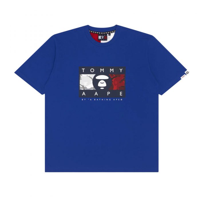 Bape-x-Tommy-Hilfiger-Tee-Logo-Tommy-Blue