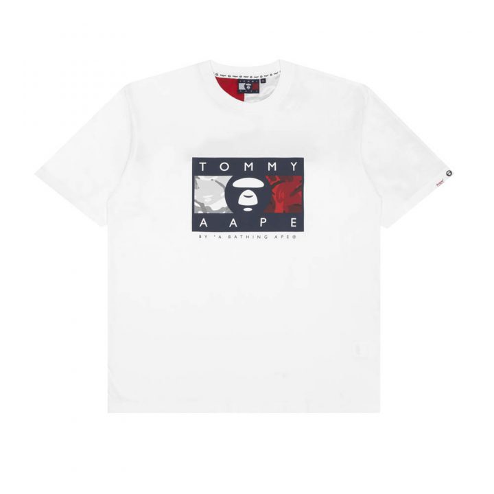 Bape-x-Tommy-Hilfiger-Tee-Logo-Tommy-White