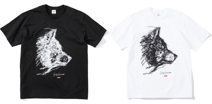 Supreme-x-Yohji-Yamamoto-Scribble-Wolf-Tee-Week-4-17-09-2020