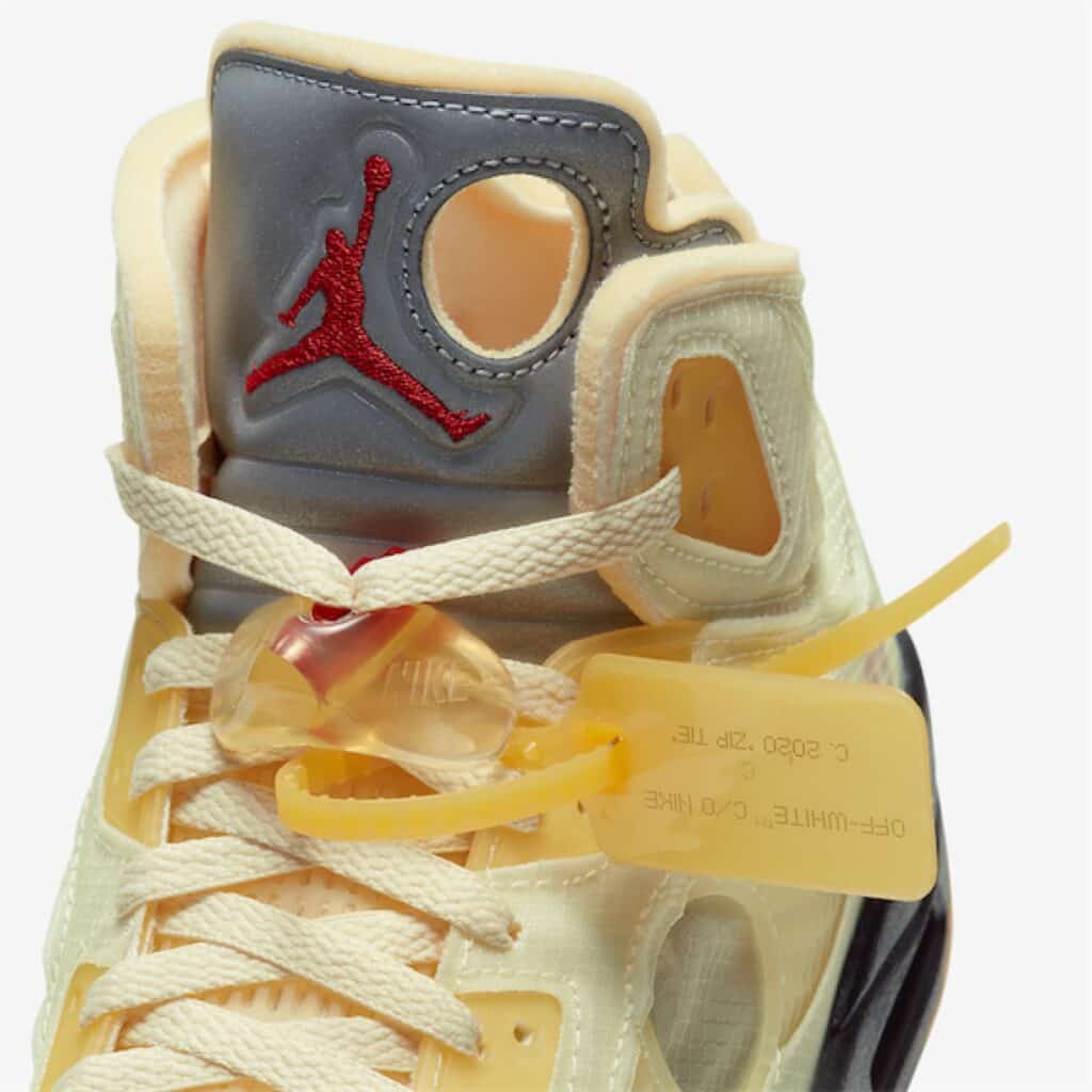 jordan-5-off-white-DH8565-100-immagini-ufficiali-Scarpa-Dettaglio-Linguetta