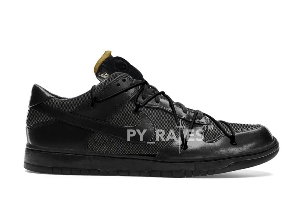 Off-White-Nike-Dunk-Low-Triple-Black-First-Look-Model-2-Release-2021