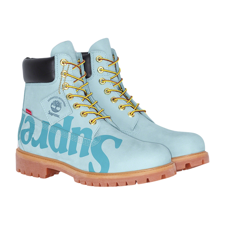 Supreme-x-Timberland-Big-Logo-6-Inch-Premium-Waterproof-Boot-Drop-Week-12-Novembre-2020-Azzurre