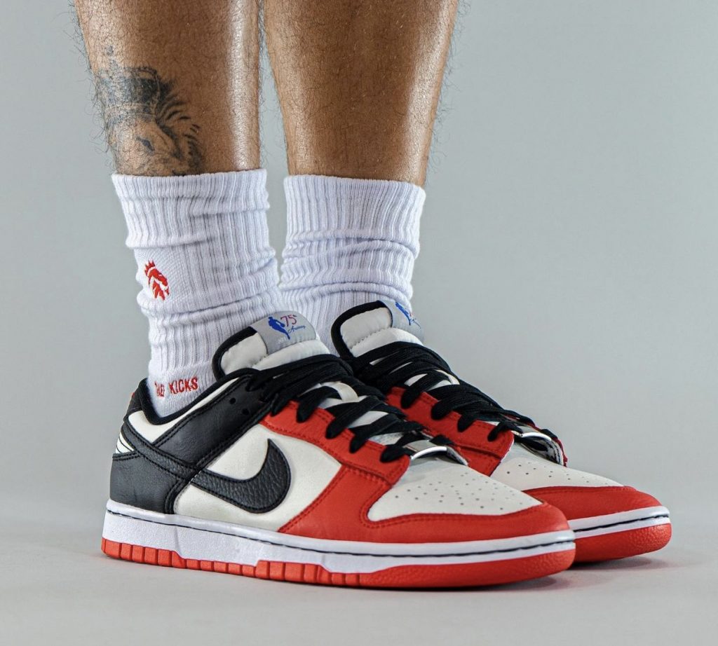 Nike Dunk Low x NBA 75° anniversario - On Feet - Italianhype