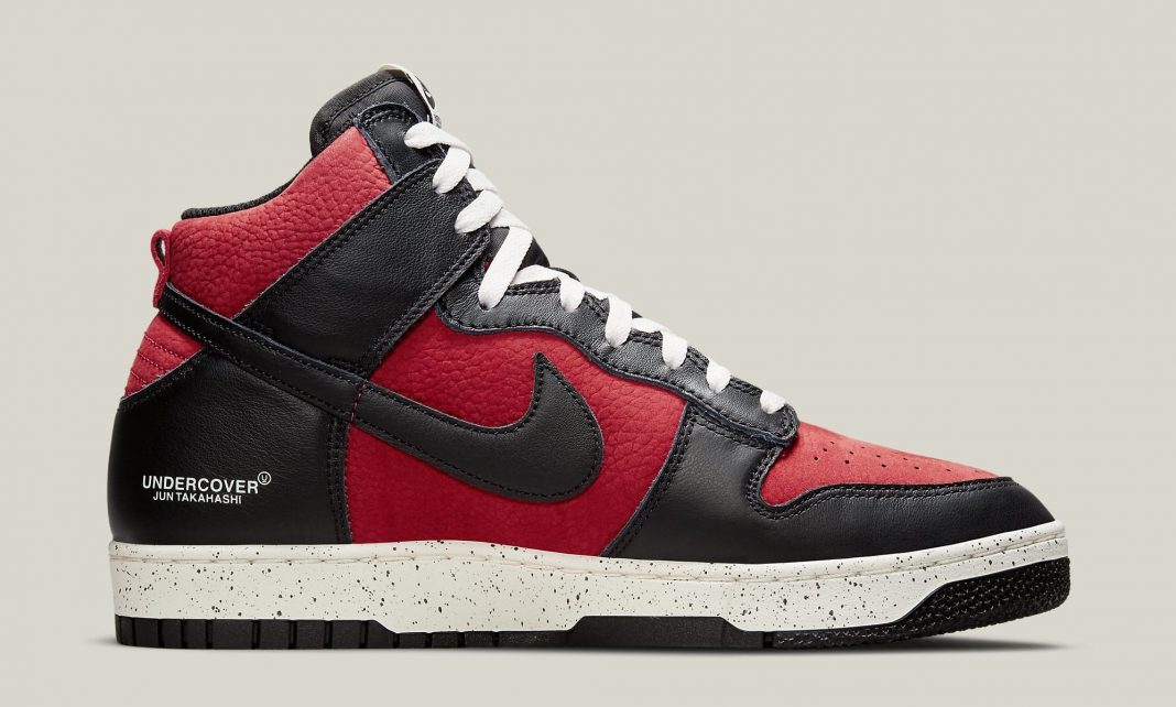 undercover x nike dunk high 1985 gym red