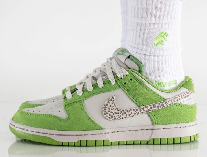Nike-Dunk-Low-Safari-Swoosh-Chlorophyll-DR0156-300-Release-Date-On-Foot