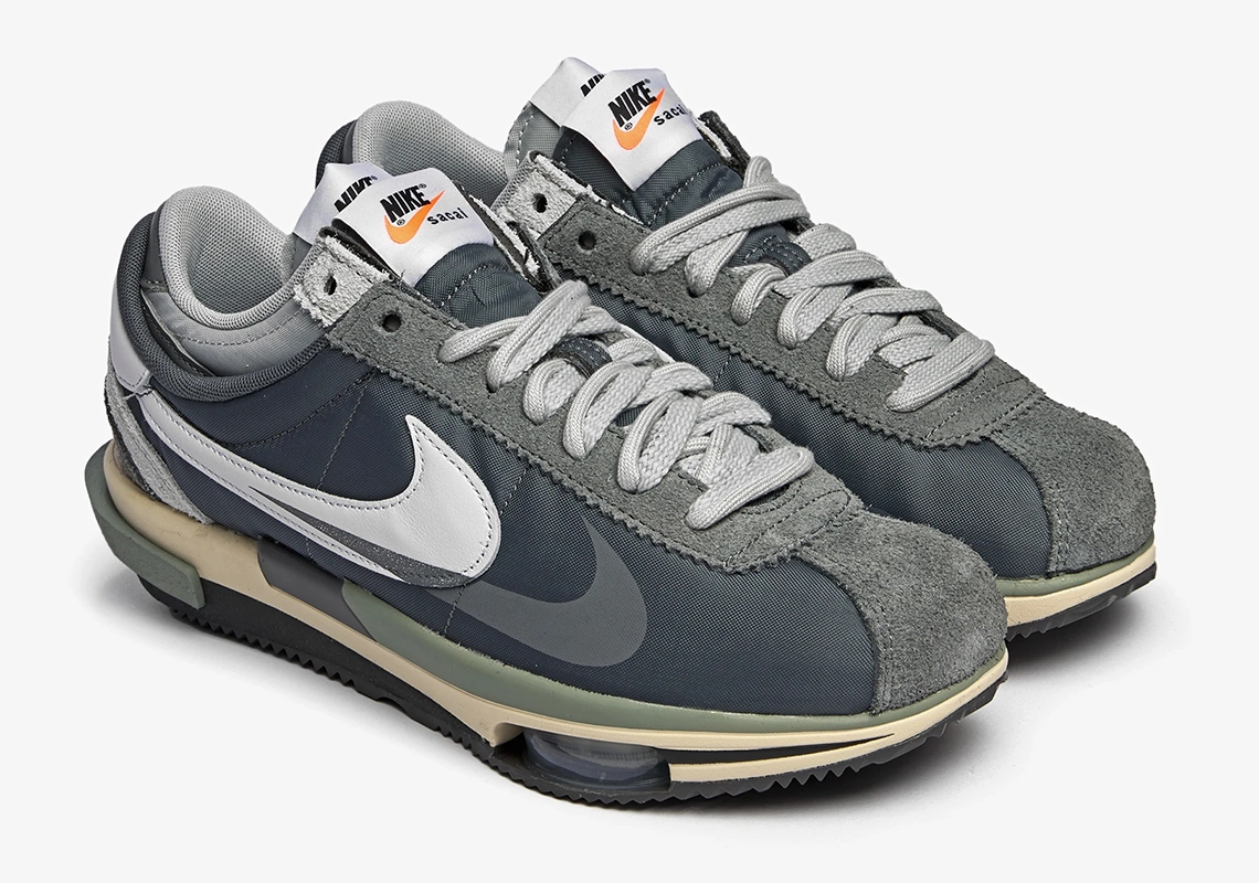 sacai × Nike Zoom Cortez Iron Grey 27.5-