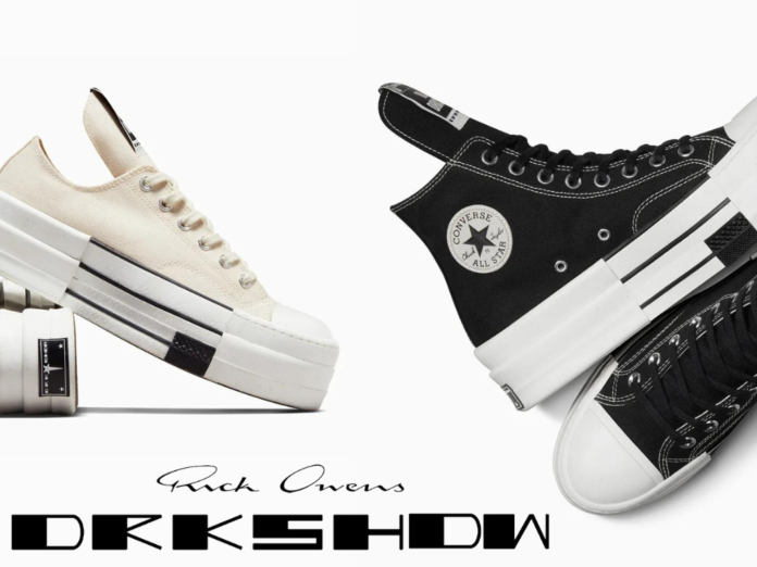 Rick Owens x Converse DRKSHDW DBL DRKSTAR Chuck 70