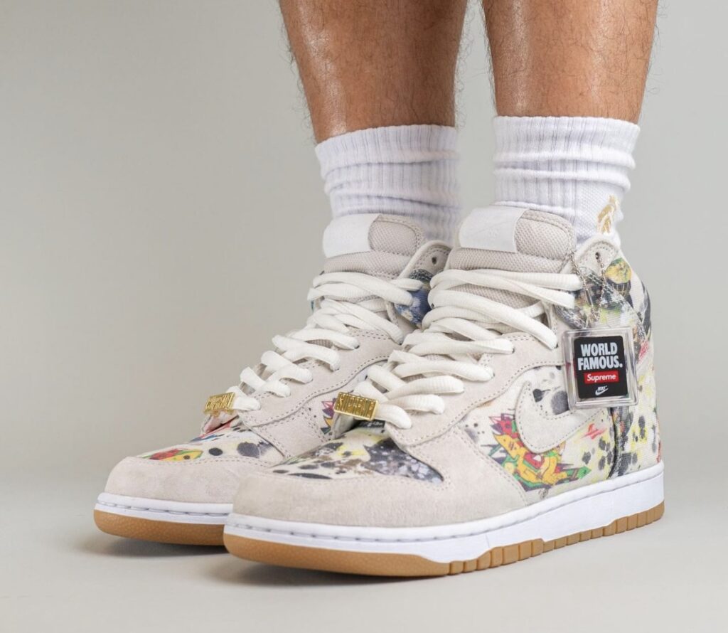 Supreme-Nike-SB-Dunk-High-Rammellzee-FD8779-100-On-Feet