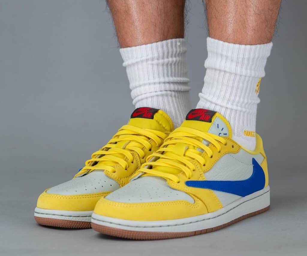 Travis-Scott-Air-Jordan-1-Low-OG-Canary-DZ4137-700-On-Feet-1