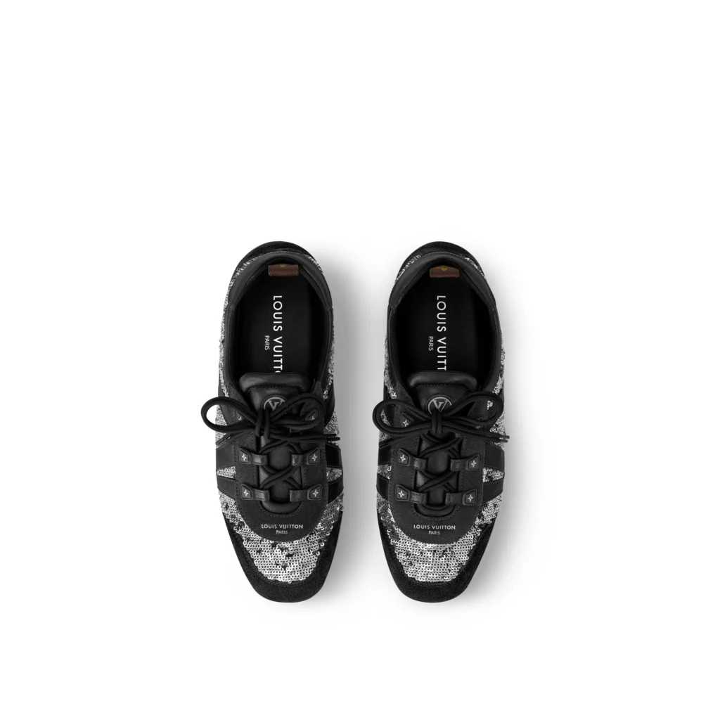 BLACK SILVER SEQUINS LV SNEAKERINA