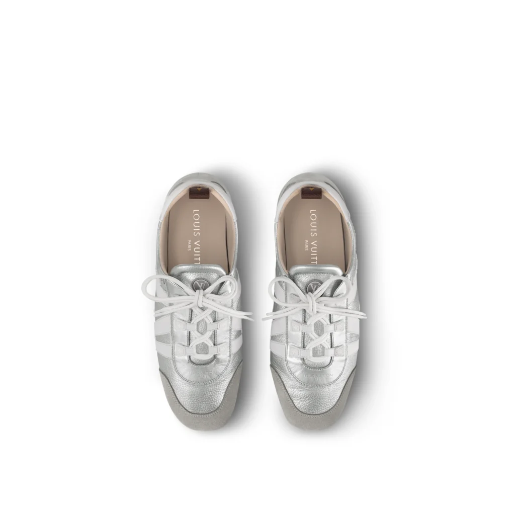 SILVER METALLIZED GRAINED CALF LV SNEAKERINA
