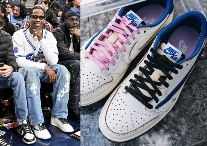 Travis Scott Fragment Air Jordan 1 Low OG 2025 On Feet 1068x757